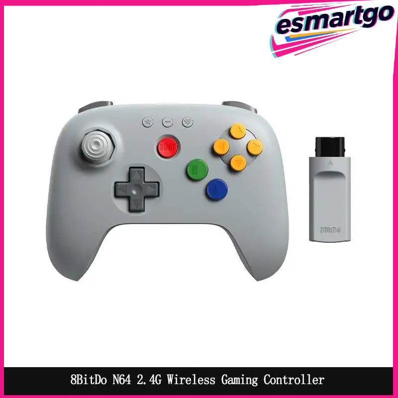 8BitDo 64 บลูทูธ Controller Hall Effect จอยสติ๊กสําหรับ Analogue 3D Nintendo สวิทช์ 2 Windows Androi