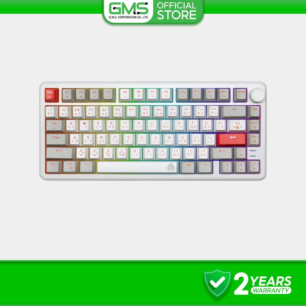 [ประกัน 2 ปี] EGA คีย์บอร์ดเกมมิ่งขนาด75% เชื่อมต่อBT, wireless,สาย Hot Swap 5 Pin รุ่น TYPE CMK10 Mechanical Full RGB