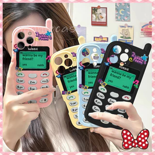 เคสคู่รัก การ์ตูนน่ารัก น่าสนใจ ใช้ได้กับ IPhone 13 11 14 Pro 16 12 15 17ProMax 15 14 16Plus XS Max X XR SE2020 7Plus
