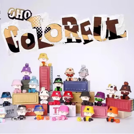 OHO Colorful สีสัน กล่องตาบอด สไตล์ที่เลือกได้ น่ารักตุ๊กตา ของเล่น
