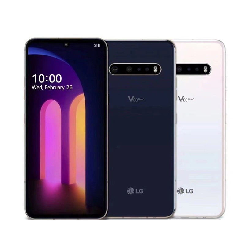 LG V60 ThinQ 6.8 นิ้ว Snapdragon 865 NFC 5G โทรศัพท์ 8GB RAM 128GB ROM ปลดล็อคโทรศัพท์มือถือ Android