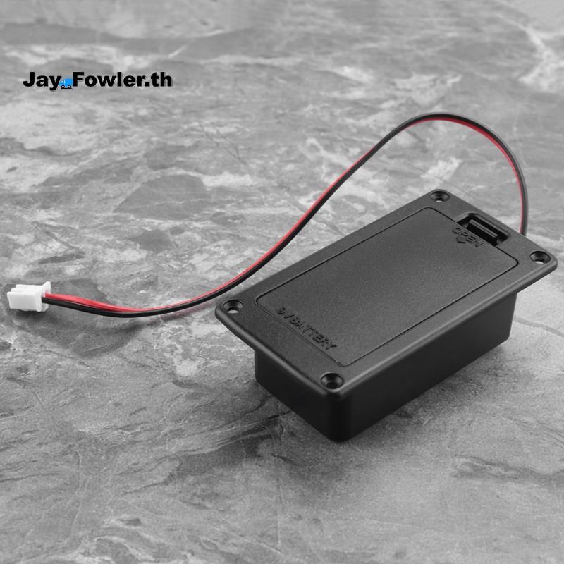 [Jay_Fower]9V Flat Mount Guitar Active Pickup Battery Cover Hold Box Battery Storage Case for Electr