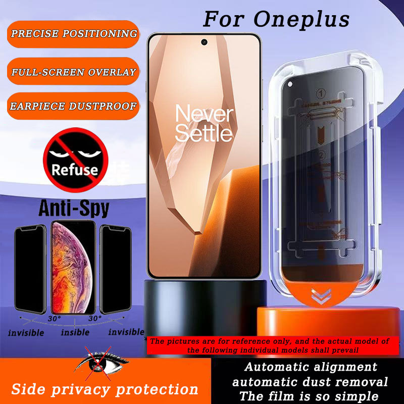 ฟิล์มกระจก ทำความสะอาดฝุ่นโดยอัตโนมัติแบบเต็มจอ OnePlus 13R 13T 10R 9 9R 9RT 8T 7 7T 6T ACE 5 Pro 3V