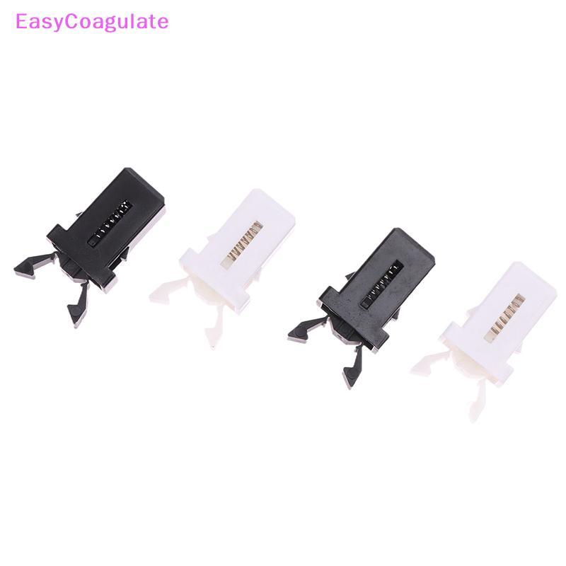 Eas 10 ชิ้นถังขยะพลาสติกล็อค Self-Locking เปลี่ยนจับใช้งานร่วมกับ Touch ฝาปิด Bin Latch สีดําสีขาวซ่อมคลิป Ate