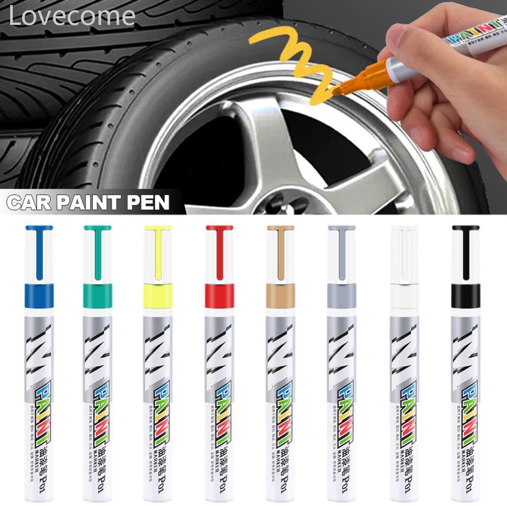 Lovecome จัดแต่งทรงผมรถซ่อมรอยขีดข่วนปากกา Auto Touch Up ปากกาสีเติม Remover รถ Tyre Paint Marker ชุ