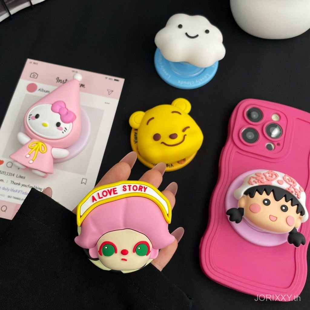 เวอร์ชั่นเกาหลีการ์ตูน Maruko Mix Match Niche Design Magnetic  ที่วางโทรศัพท์มือถือ Lazy Desktop Watch Drama All- ราคาถูก Shopee Lazada