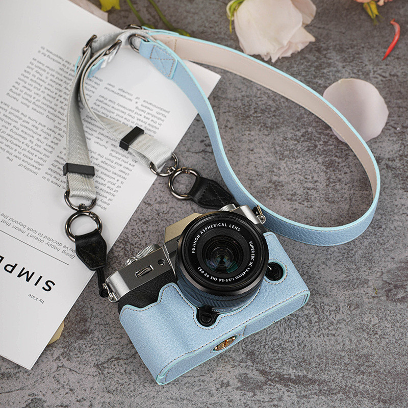 เหมาะสําหรับ Fuji XT30 กล้องรุ่นที่สอง pr 适用士XT30 case二代種机保湿套XS20包XT5底 litXM5皮套XT20/XS10xj1210