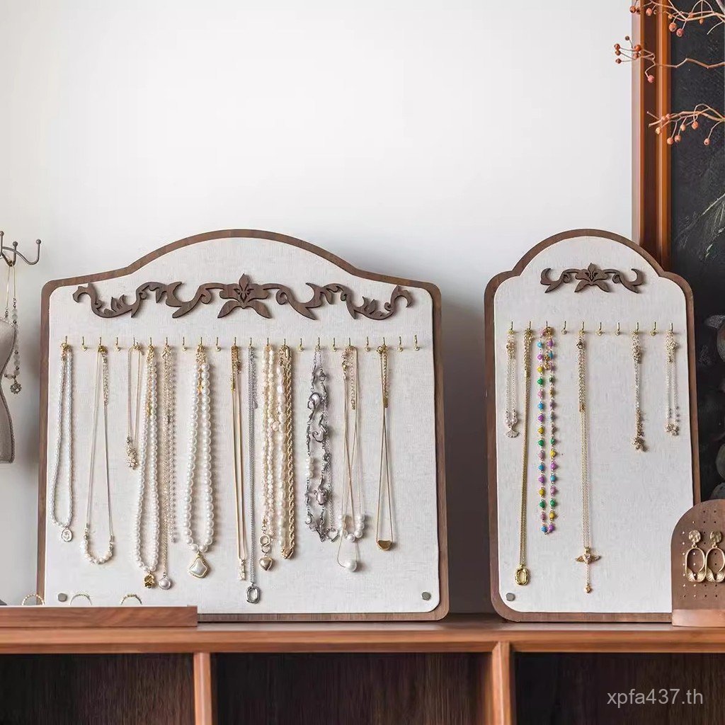 แสดงการจัดเก็บแนวตั้งย้อนยุคแขวนอุปกรณ์ประกอบฉากเครื่องประดับแผงลอยยืนแสดงสร้อยข้อมือสร้างสรรค์สร้อย