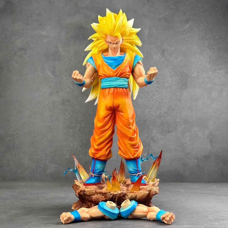 [ดราก้อนบอล] สินค้าอนิเมะ Dragon Ball Infinite Super Saiyan 3 Goku Deluxe Edition Two-Handed เปลี่ยน