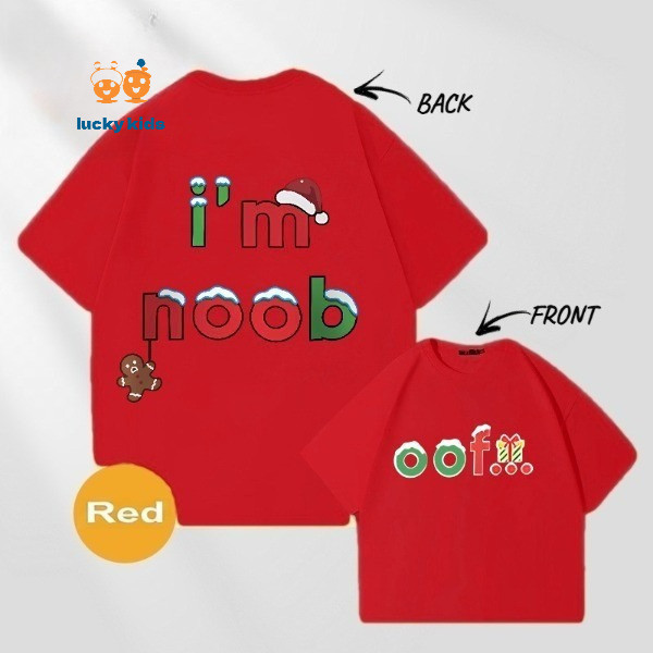 เสื้อยืด Im Noob Christmas Special Edition ใส่สบาย ไม่หด รักษารูปร่าง