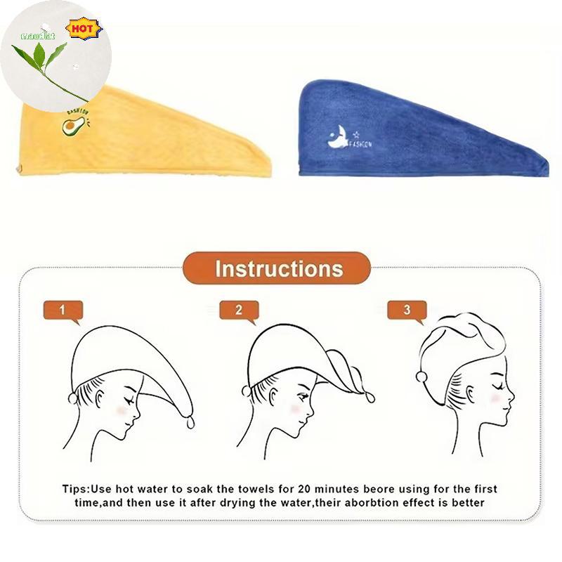 Mud Quick-Dry Super Absorbent Coral Velvet Dry Bath พร้อมปุ่มสําหรับสปา, ความงาม, หลังการอาบน้ําและดูแลเส้นผม EN - รูปที่ 7