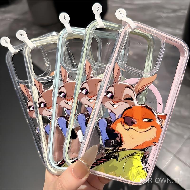 เปลือกดูดแม่เหล็ก Zootopia สําหรับ iPhone 17 11 15 14 16 12 13 15PRO 14PRO 13PROMAX 14PROMAX 17AIR 1