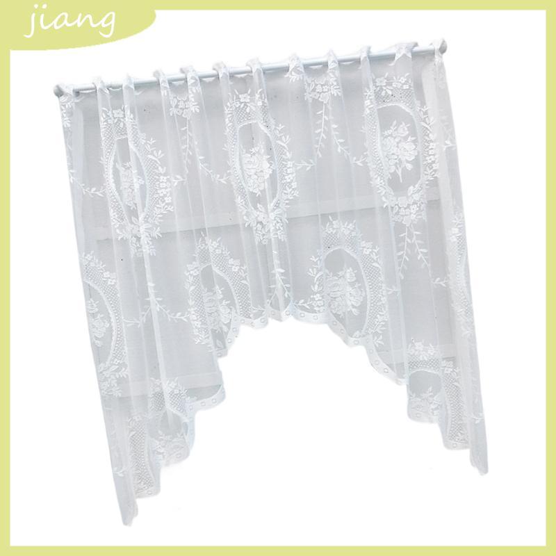 JN Lace Sheer ผ้าม่านหน้าต่าง Treatments ผ้าโพลีเอสเตอร์ล้างทําความสะอาดได้ Universal Fit สําหรับ Ap