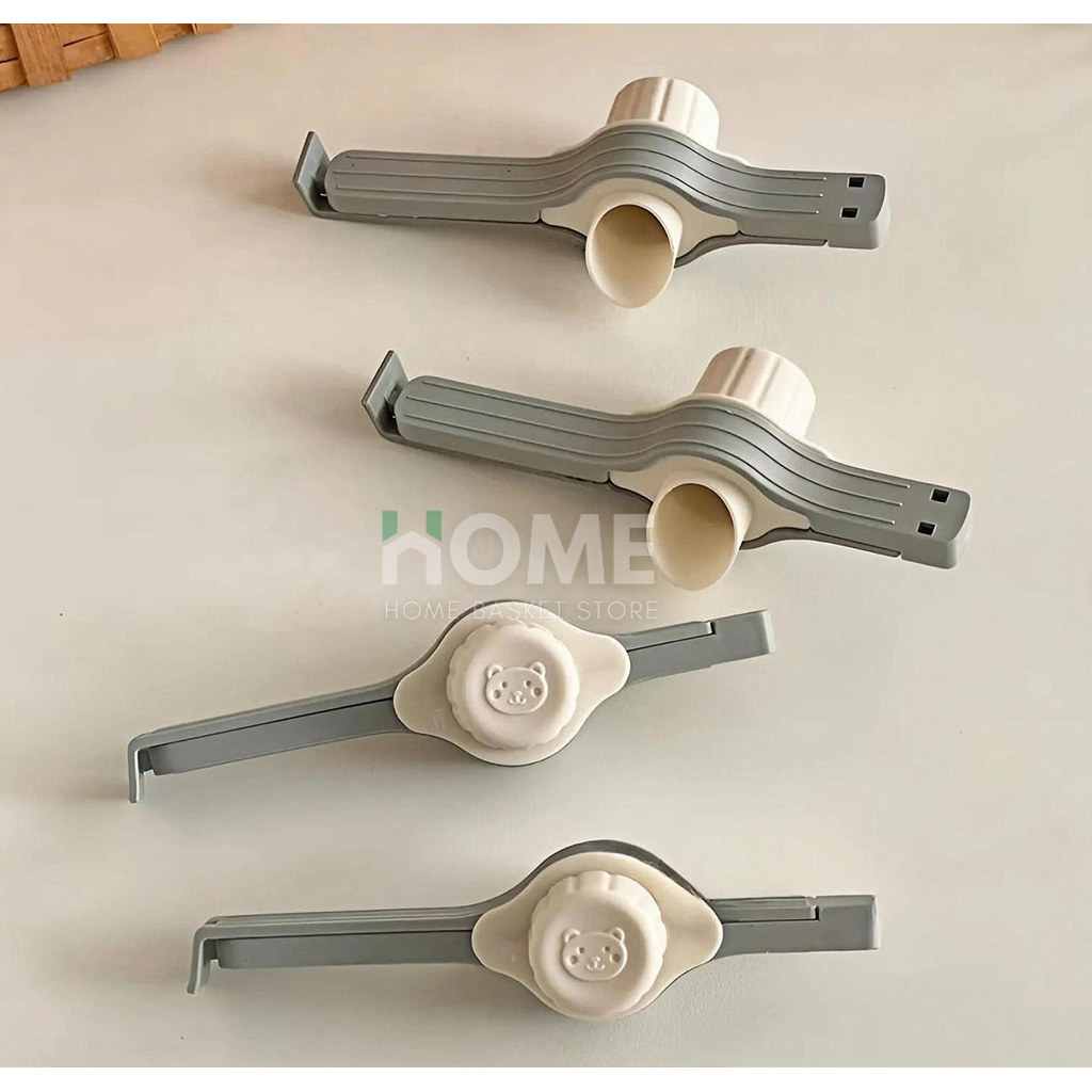 ที่ปิดปากถุงฝาเปิด-ปิด(ฝาเกลียวล็อค)น้องหมี มีหัวจุกช่องเท คลิปปิดถุง ที่ปิดปากถุง ที่หนีบถุง ที่ซีล - รูปที่ 2