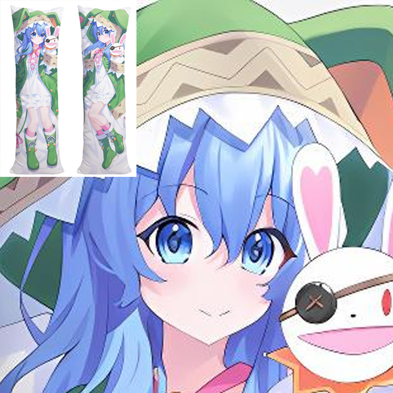 อะนิเมะ DATE A LIVE Himekawa Yoshino หมอนพิมพ์สองด้านขนาดชีวิตผ้าปูที่นอน