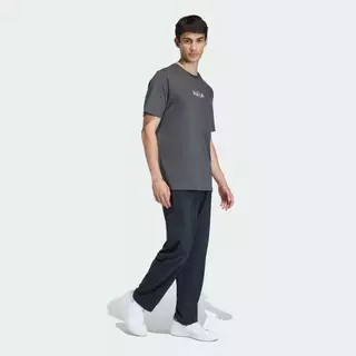 adidas ไลฟ์สไตล์ เสื้อยืดพิมพ์ลาย COFFEE CAFE DONUT BOX ผู้ชาย สีเทา KB2502