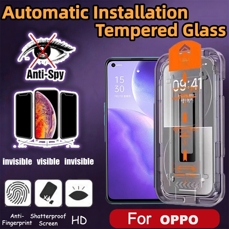 ฟิล์มกระจกนิรภัยความเป็นส่วนตัว ติดง่าย สำหรับ OPPO Find X8 Ultra X8s+ Reno 14 14F 13 12F 11 8 8Z 8T