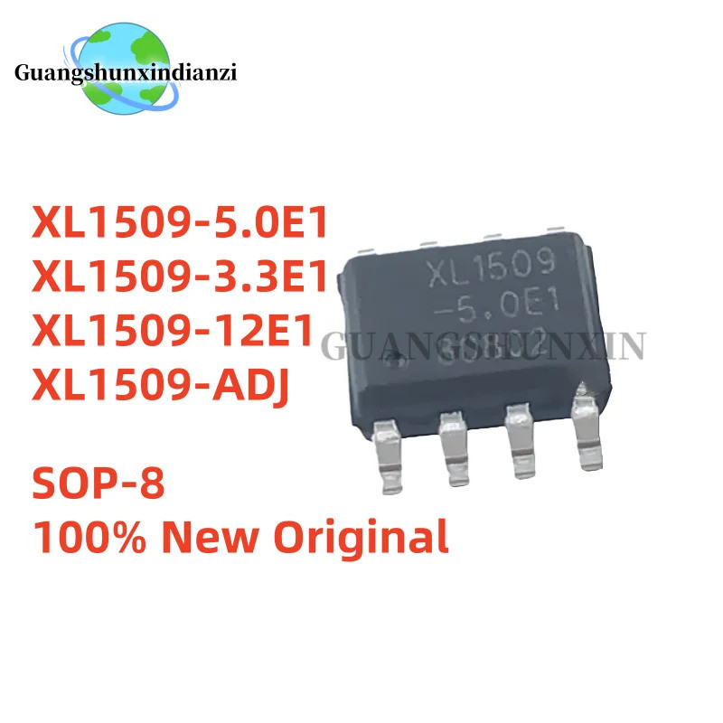 5PCS XL1509 XL1509-5.0E1 XL1509-3.3E1 XL1509-12E1 XL1509-ADJ SOP8 ชิป ic