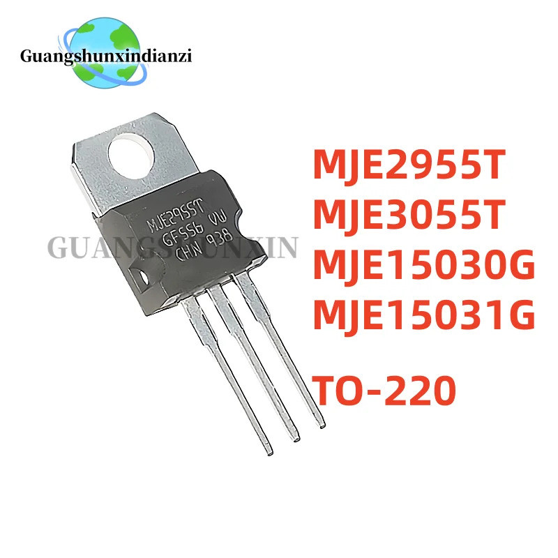 5PCS MJE2955T MJE3055T MJE15030G MJE15031G TO-220 Field Effect ทรานซิสเตอร์