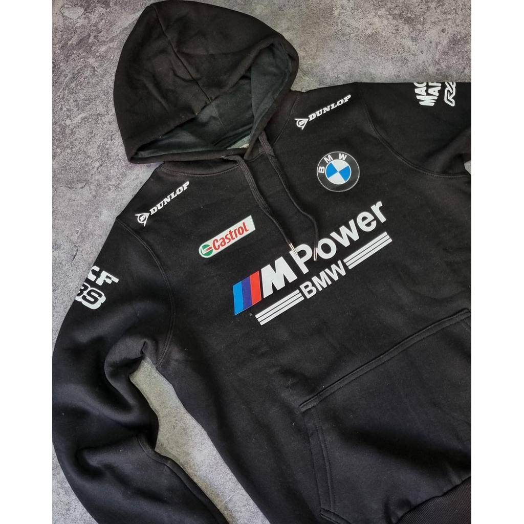 🏎️【boxy hoodie】 black BMW M Motorsport hoodie M-3XL ผ้าฝ้ายเนื้อนุ่ม สวมใส่สบาย เหมาะสำหรับทั้งผู้ชายและผู้หญิง