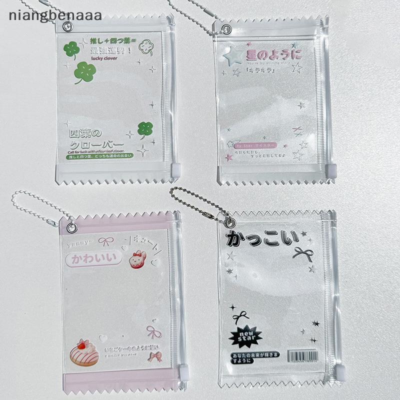 (nniangbenaaa) 1 ชิ้น 3 นิ้ว Idol Photo Card ฝาครอบป้องกันผู้ถือบัตร INS โปร่งใสถุงขนมเกาหลี Photocard Holder กระเป๋าแสดงจี้ใหม่ ราคา ถูกที่สุด ดีลบีเคเค แกลเลอรีภาพที่ 2