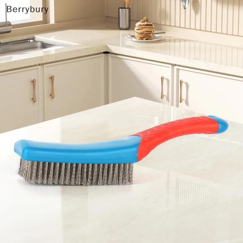 Berrybury แปรงลวดสแตนเลสสําหรับงานหนักพร้อมที่จับพลาสติกที่สะดวกสบายเหมาะสําหรับการถอดสนิม, ตะกรันเชื่อม, สิ่งสกปรก, และสีใหม่ - รูปที่ 5