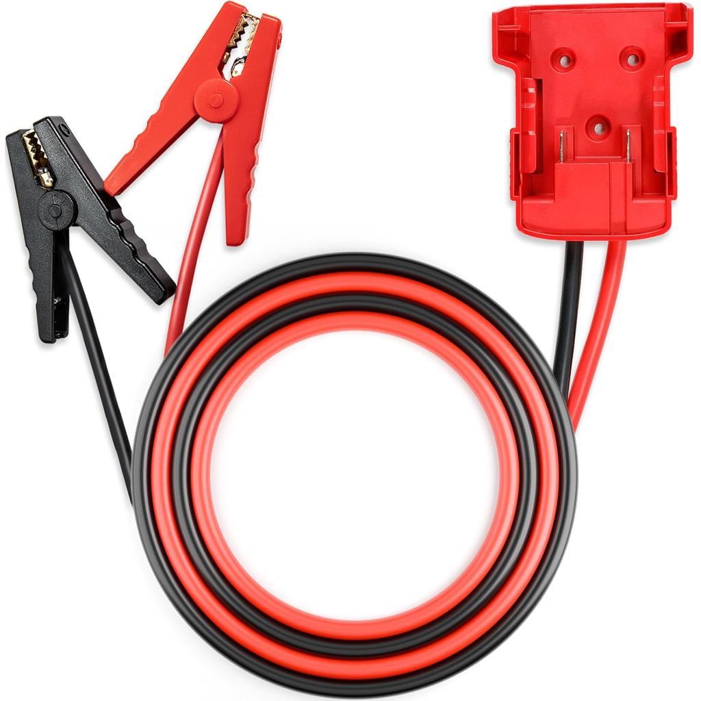 จัมเปอร์สาย Clamps ใช้งานร่วมกับ Mil.waukee ใช้งานร่วมกับ M18 18V แบตเตอรี่จัมเปอร์ Starter, 3.9ft 8