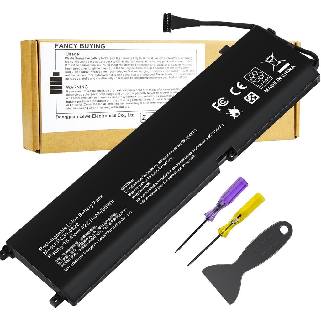 RC30-0328 RZ09-0330 แบตเตอรี่แล็ปท็อปสําหรับ Razer Blade 15 ฐาน 2020 2021 RZ09-0328 RZ09-0328X RZ09-