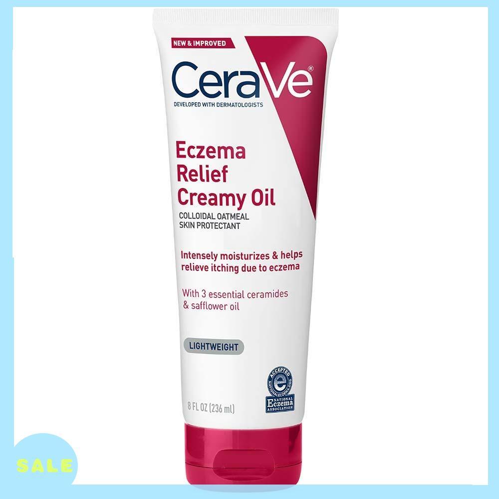 Cerave Eczema Relief Creamy Body Oil สําหรับกลากและมอยเจอร์ไรเซอร์ 8 ออนซ์