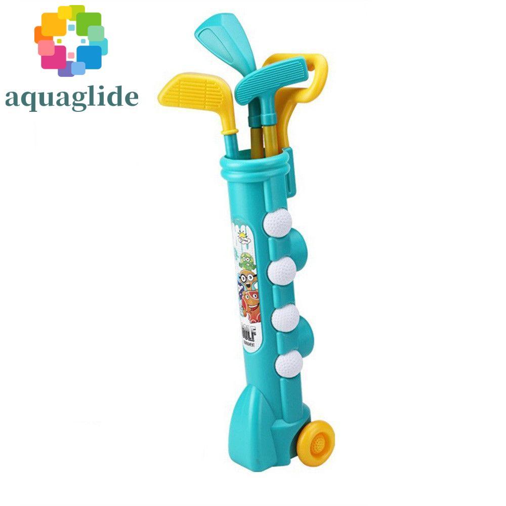 AQUAGLIDE Kids Golf Set สีสัน Outdoors Mini Putter เด็กตลกกีฬาของเล่นกลางแจ้ง