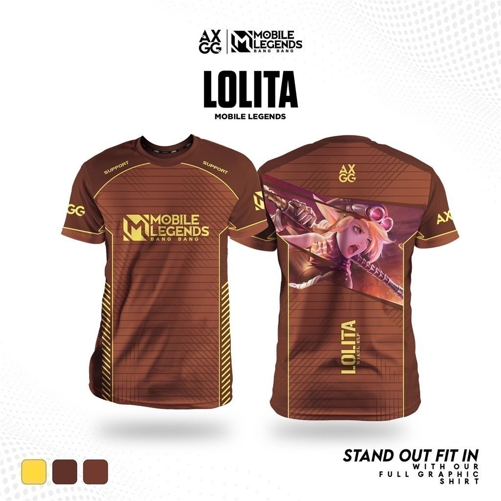 ชิ้น อะนิเมะแฟชั่น one jersey การ์ตูน MATAHARI PREMIUM JERSEY GAMING MOBILE LEGENDS MLBB MPL เวอร์ชั