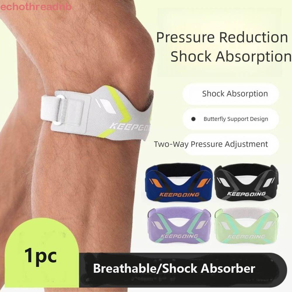 PIVOT เข่ารั้ง ระบายอากาศ ลื่น ดีไซน์แผ่นรองเข่า สายรัด Patella Professional Patellar Tendon Stabilizer ปรับได้ Protector สนับเข่าฟิตเนส
