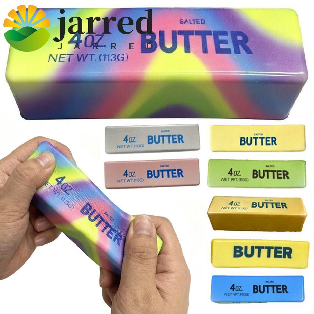 JARRED ช้า Rebound Butter Stick, Creative Super Soft Butter Stick บีบของเล่น,แบบพกพาความวิตกกังวลบรรเทาที่สมจริงสบาย Butter Stick Pinch ของขวัญเด็ก