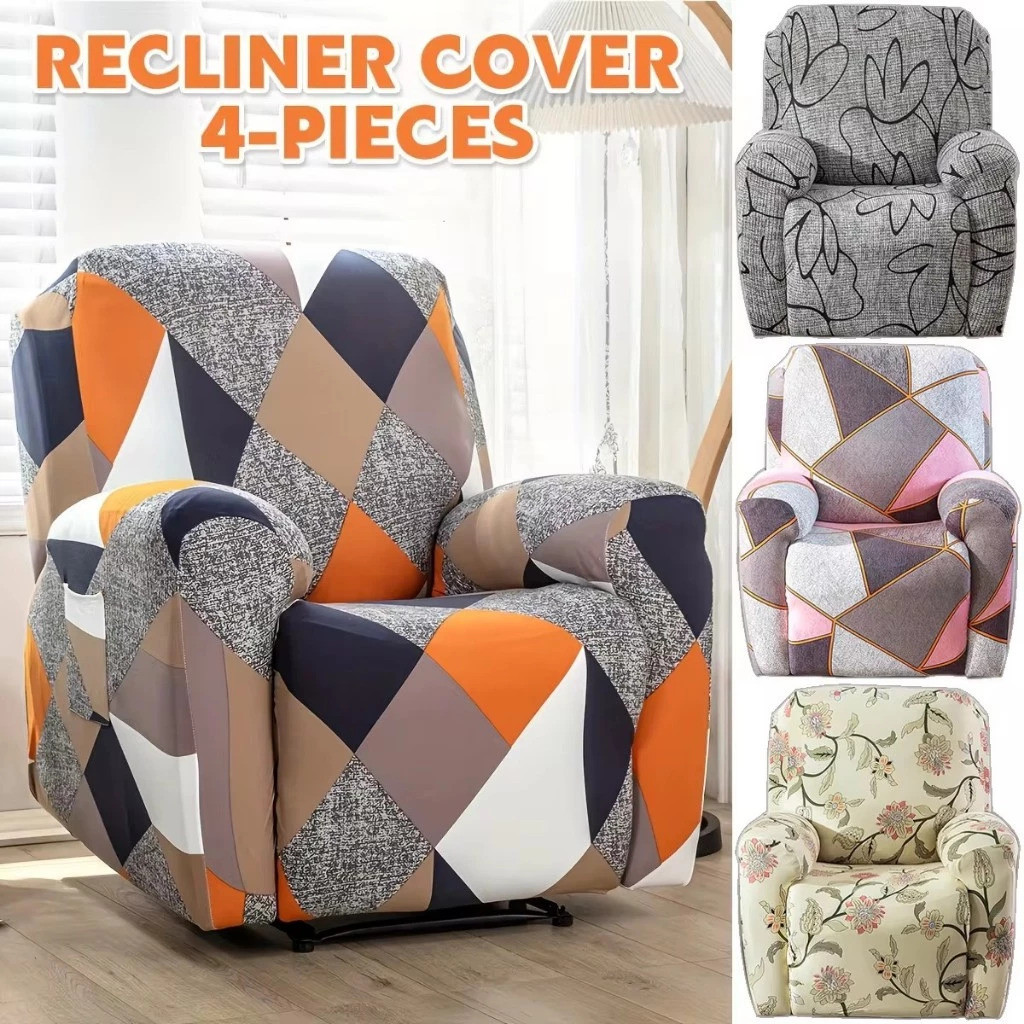 1/2/3 ที่นั่ง Recliner ผ้าคลุมโซฟา Lazy Boy Relax Armchair Slipcovers ห้องนั่งเล่น