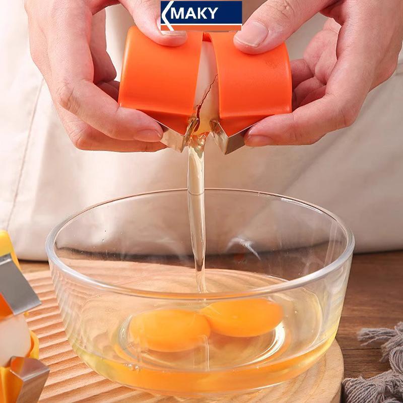 MAKY Eggshell Separator Handheld Eggshell Opener ไข่แบบพกพาไข่ Craing เครื่องมือสําหรับ Home Kitchen