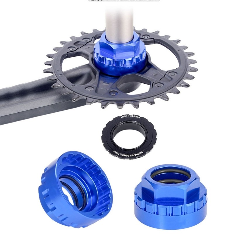 R * Crankset ติดตั้งแขนจักรยาน Crankset ล็อคแหวนประแจ Crank Chainring Direct Mount เครื่องมือสําหรับ