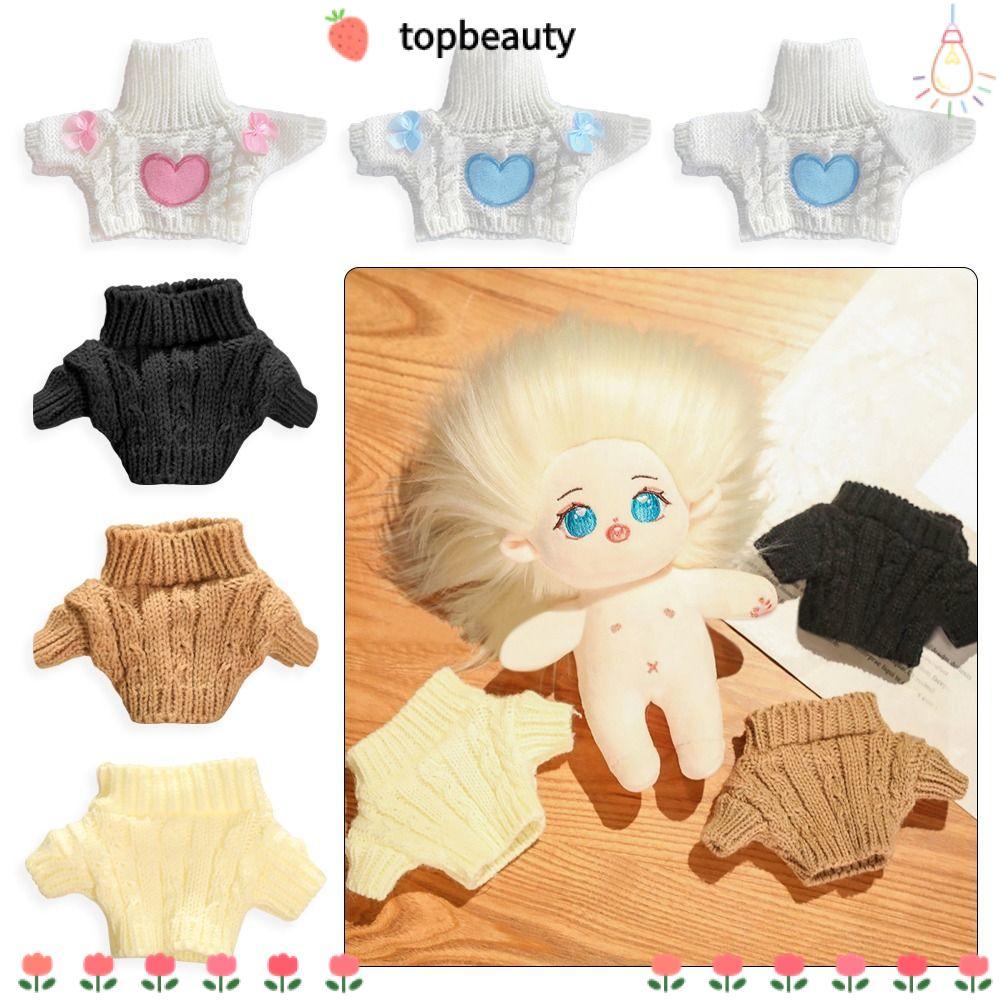 TOPBEAUTY เสื้อกันหนาวตุ๊กตา,แฟชั่นหลายสไตล์ถักเสื้อ,คุณภาพสูงฤดูหนาวเสื้อผ้าอุปกรณ์เสริม20ซม.ตุ๊กตาผ้าฝ้าย/ตุ๊กตาไอดอล