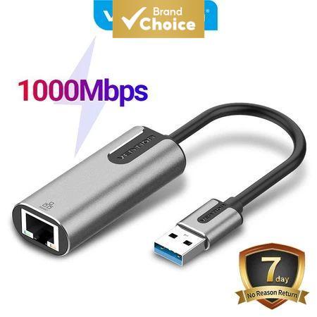 อะแดปเตอร์แปลงสัญญาณเครือข่ายอีเทอร์เน็ต USB 3.0/2.0 เป็น RJ45 Gigabit 1000Mbps แบบสากล สําหรับเดสก์ท็อปและแล็ปท็อป
