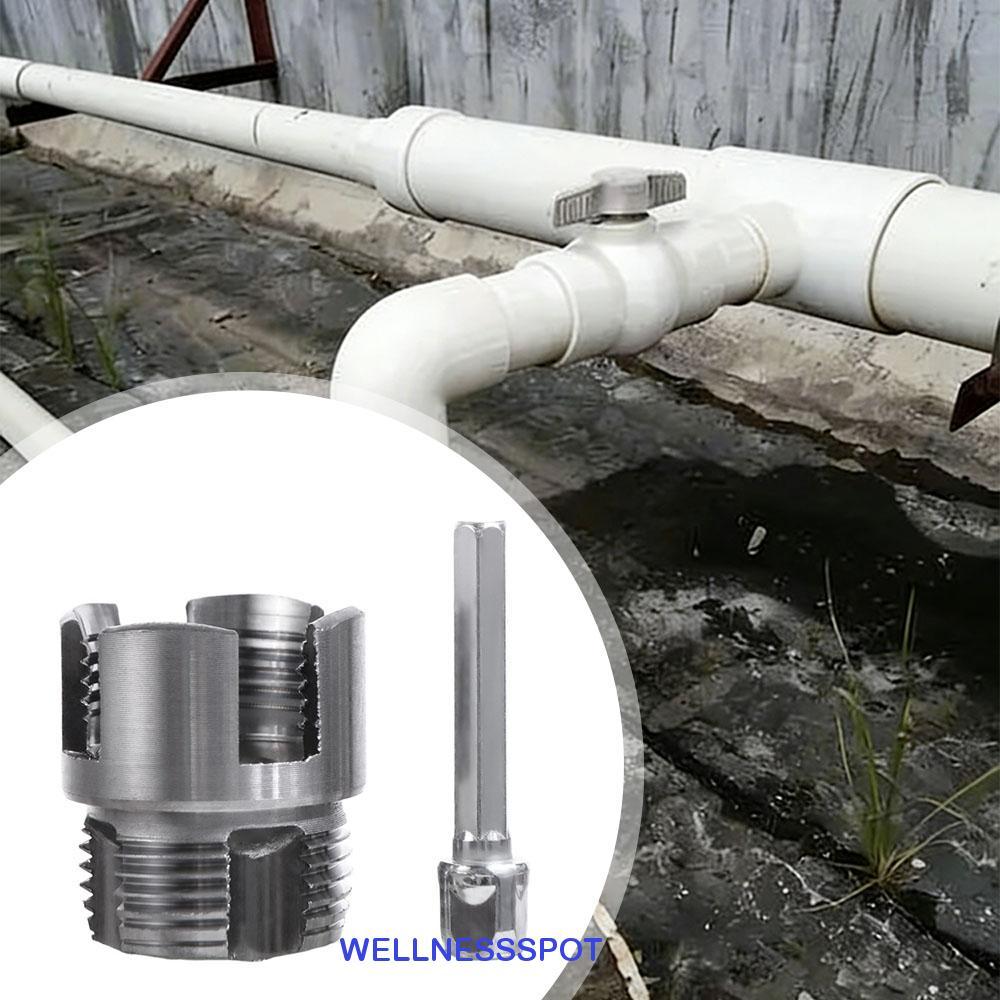 WELLNESSSPOT เครื่องต๊าปเกลียวท่อ, 1 นิ้วภายนอกภายใน PVC PPR Threading Tap, Rust-proof Easy-Operate Multi-ใช้ซ่อมท่อ Tapping เครื่องมือ PVC ท่อ