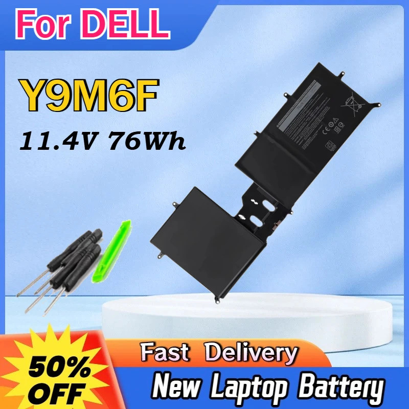 Y9M6F 08K84Y แบตเตอรี่แล็ปท็อป 11.4V 76Wh สําหรับ DELL Alienware M15 R2 P87F ALW15M-D4736W/D4501B, M