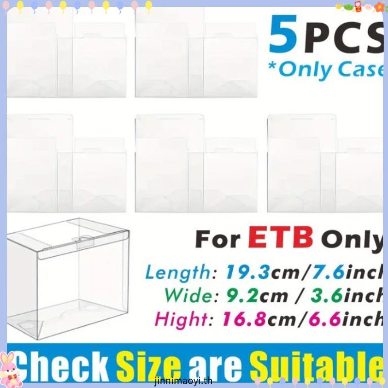 ETB & Booster Pokemon Clear Plastic Box Trainer Box Elite Trainer Display Case Box