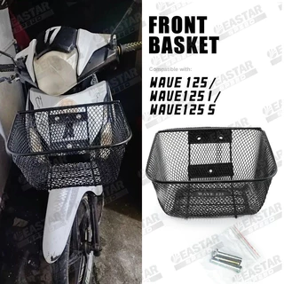 ตะกร้าหน้า เวฟ125 R/S/I บังลม/WAVE100S/WAVE110-Iเก่า ขนาดใหญ่'จุของได้เยอะ