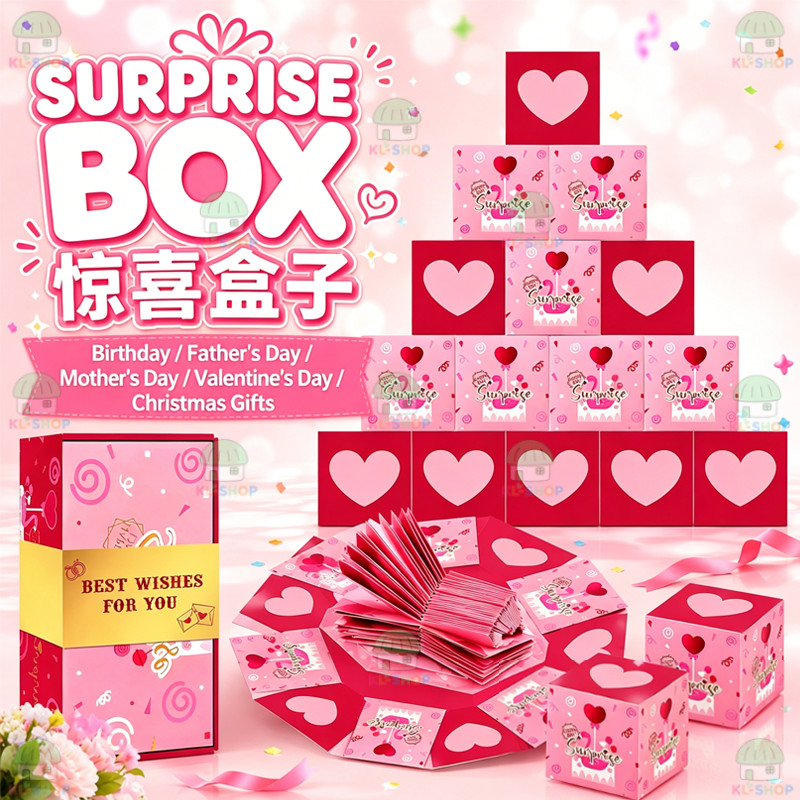 ที่ดีที่สุดสําหรับครู Hadiah Hari Guru Surprise Explosion Box เงินวันเกิด Pop Up Bounce Box