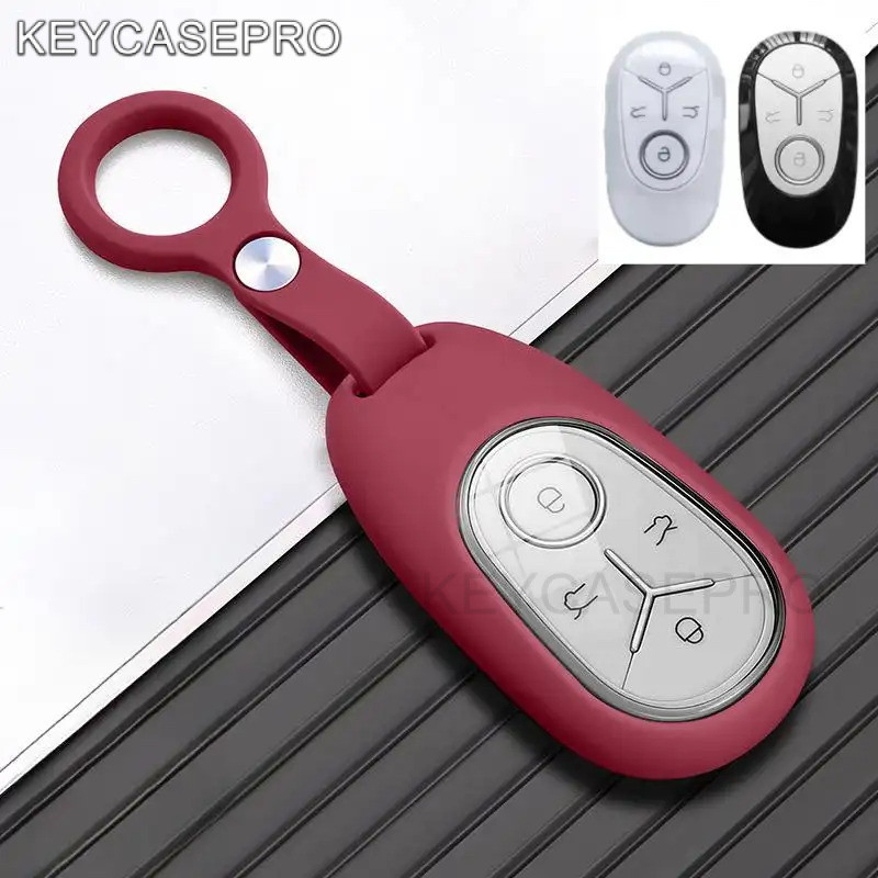 รถ Remote Key สําหรับ Geely EX2 ฝาครอบกุญแจ Proton e.MAS 5 Key Holder อุปกรณ์เสริมพวงกุญแจ