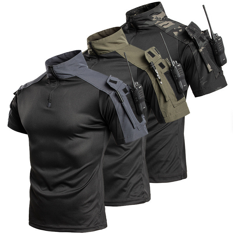 G4 Quick-Drying เสื้อยืดกบชุดสําหรับการฝึกอบรมชุดผู้ชายบางสวมใส่หลวมยุทธวิธีCamouflage Top