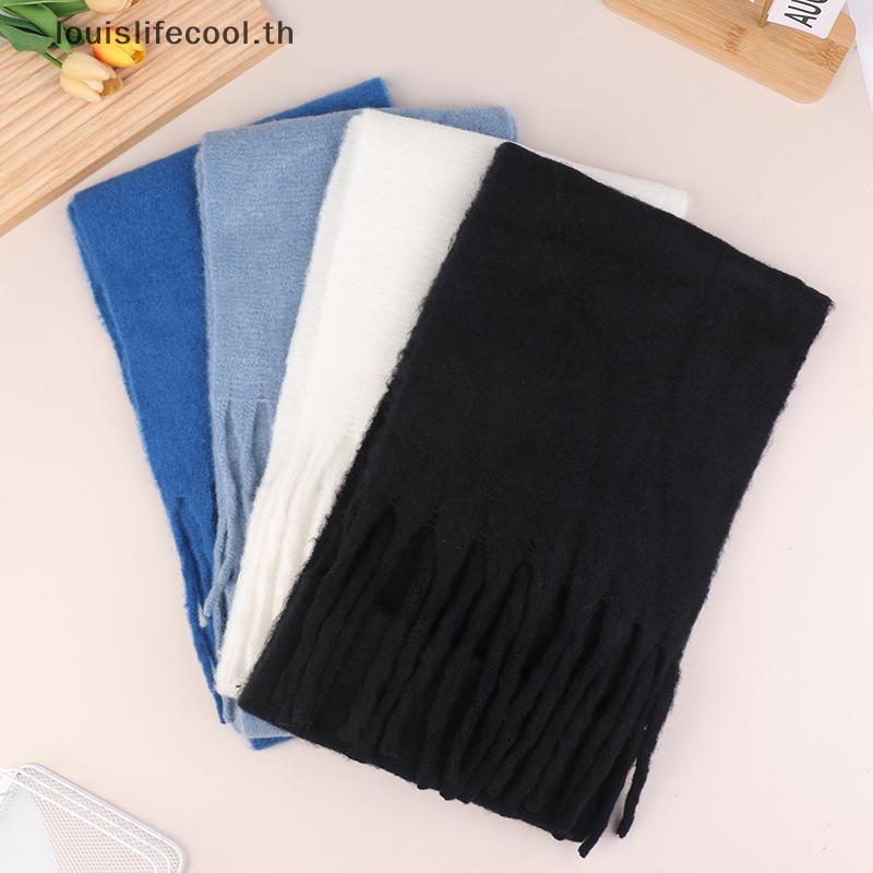 ผ้าพันคอ Mohair และแคชเมียร์ ลายคลาสสิก อบอุ่นสำหรับฤดูใบไม้ร่วงและฤดูหนาว - รูปที่ 3