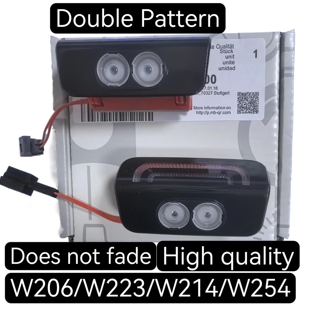 แบบไดนามิกรถประตูยินดีต้อนรับสําหรับ W214 W254 Class S W206 EQE EQS SUV W223 2024 Dual เลนส์แก้ว LED
