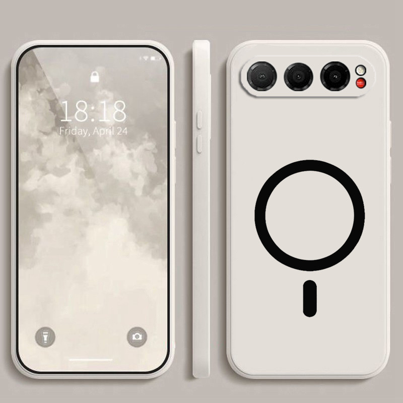 ZTE ปลอกTPUแบบนุ่มสําหรับZTE NUBIA AIR 5G TPUเคสโทรศัพท์พร้อมสติกเกอร์ชาร์จไร้สายแม่เหล็ก