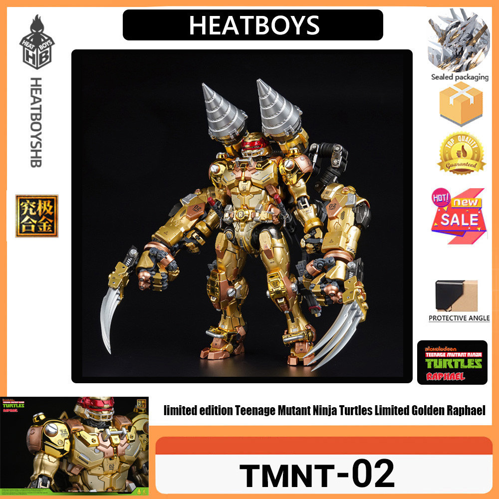 HEATBOYS TMNT-02 Alloy Mecha Ninja Turtles series Raphael Gold shine Edition Raphael Gold Editionนิท