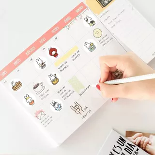 Kawaii Miffy สติกเกอร์ม้วนชุด2000 ชิ้นกระต่ายน่ารักสติกเกอร์กาวสําหรับ Journaling, Scrapbooking & ตกแต่ง | Planner Diary ป้ายบรรจุภัณฑ์ขนม | พิ้งกี้ฮาเวน